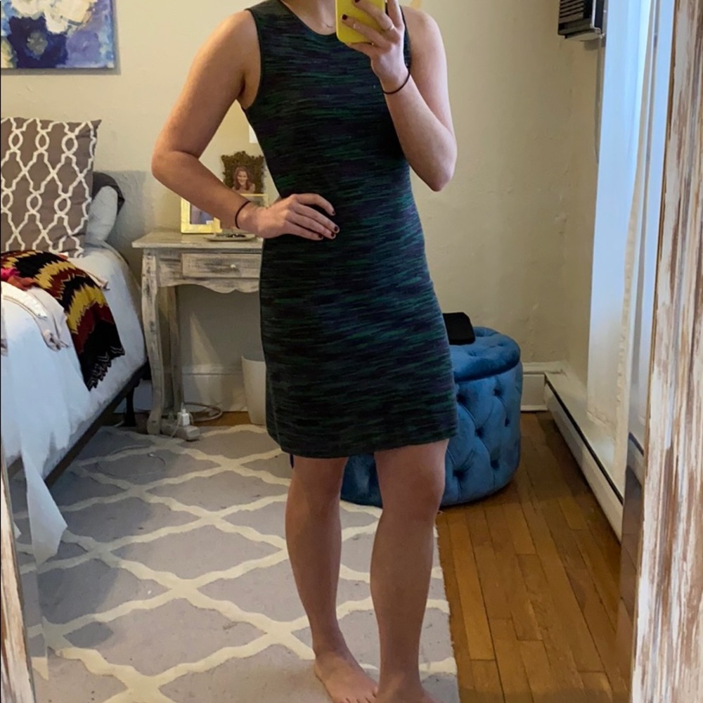 missoni green & purple dress